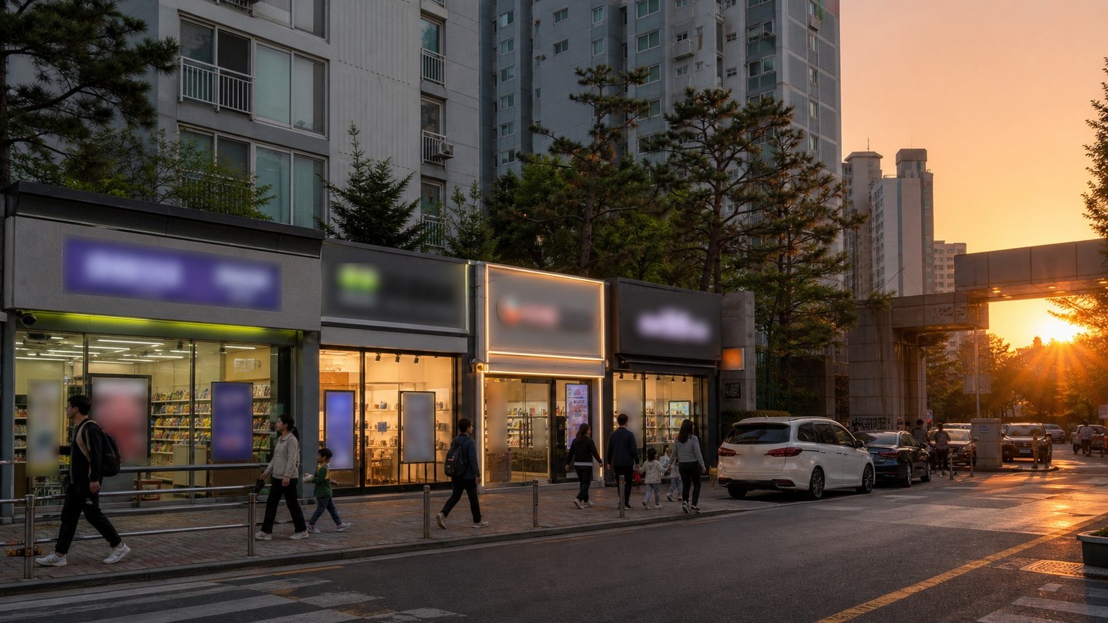 노량진 두 대의 스마트폰을 나란히 놓고 조건을 따져 보는 손과 화면